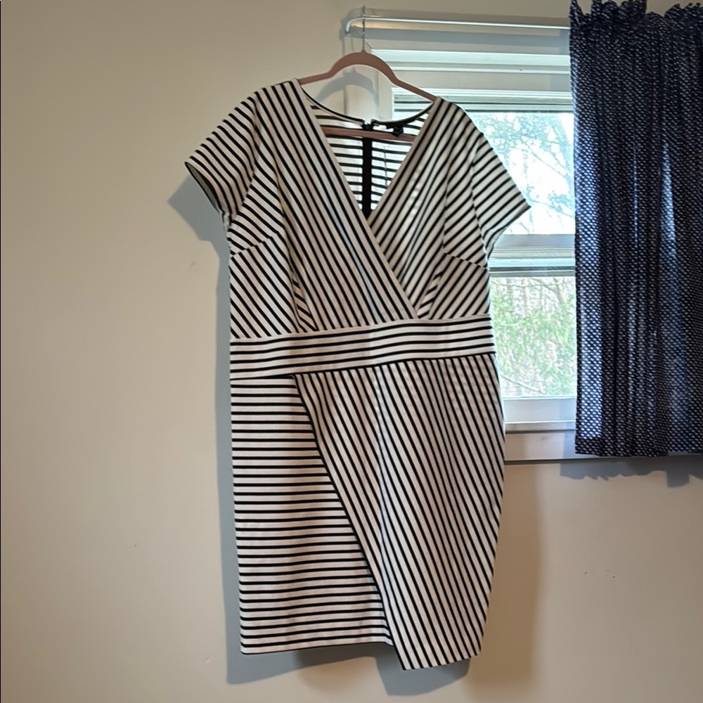 Black and White Striped Dress